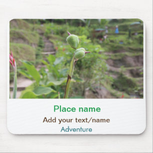 Alfombrilla De Ratón Plantas naturales fotografía nombre de viaje en ag