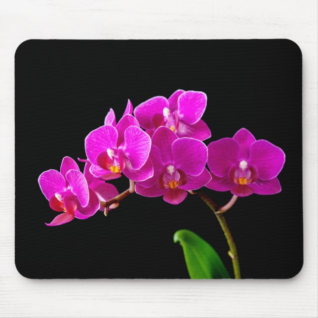 Alfombrilla De Ratón Plantilla de las orquídeas de la flor de la (Frente)