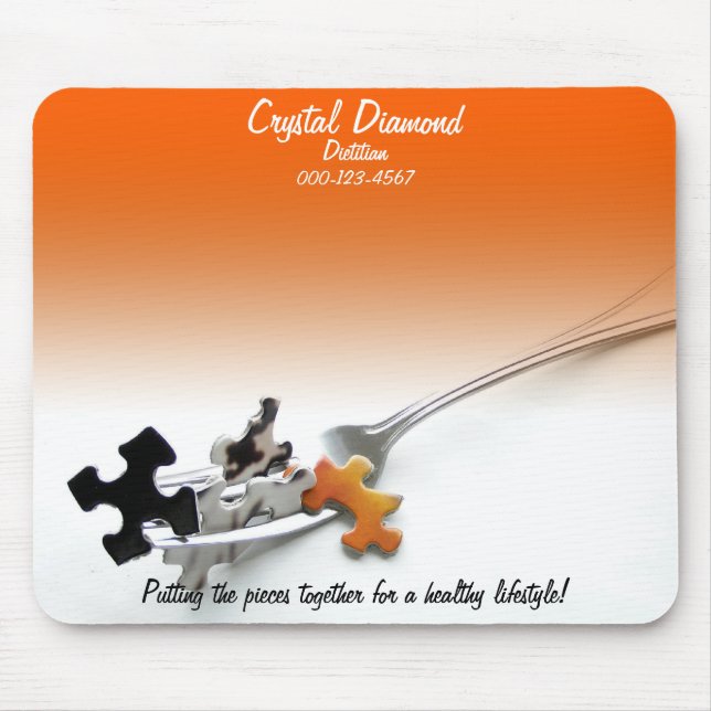 Alfombrilla De Ratón Plantilla de Ombre de Naranja de concepto de rompe (Frente)
