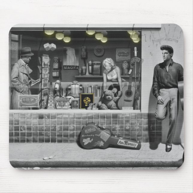 Alfombrilla De Ratón Plata de HWY 51 (Frente)