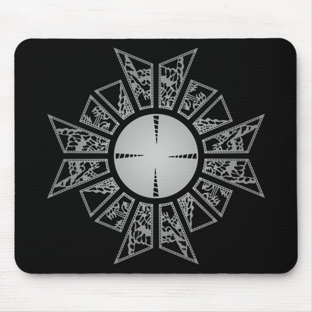 Alfombrilla De Ratón Plata de la estrella del Lament (Frente)