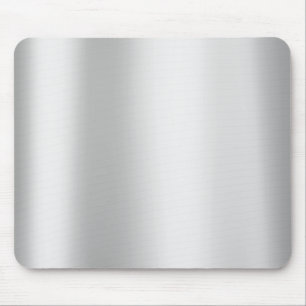 Alfombrilla De Ratón Plata Gris Monocrom Acero metálico de oro mínimo