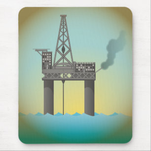 Alfombrilla De Ratón Plataforma petrolífera