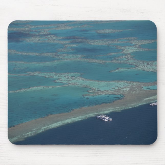 Alfombrilla De Ratón Plataformas de buceo cerca del arrecife, Gran Barr (Frente)