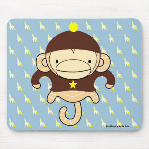 Alfombrilla De Ratón Plátanos Mousepad - FRANKIE del mono de Marte