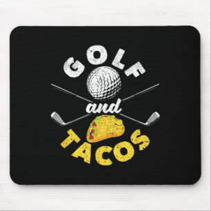 Alfombrilla De Ratón Plato Mexicano Divertido Deporte Favorito Golfista