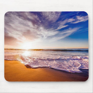 Alfombrilla De Ratón Playa al atardecer