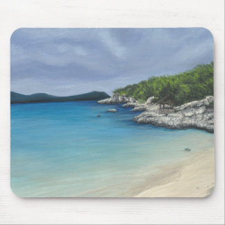 Alfombrilla De Ratón Playa con las nubes de tormenta Mousepad