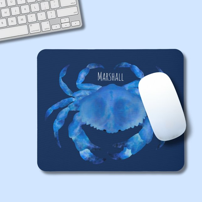 Alfombrilla De Ratón Playa de Crab Crustacean (blue crab mouse mat)