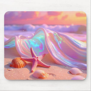 Alfombrilla De Ratón Playa de Ensueño Fantasía con Hermosa Estrella de