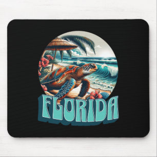 Alfombrilla De Ratón Playa de Florida Surfing Surf Oceano Vintage Usa F