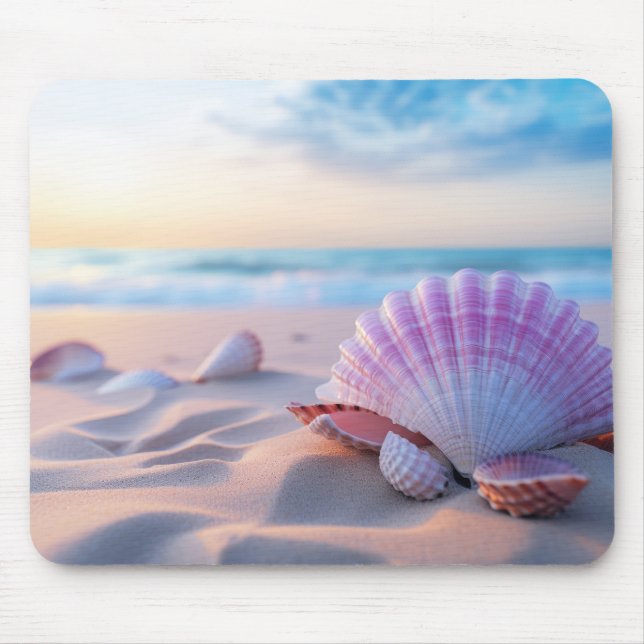 Alfombrilla De Ratón Playa de la costa: naturaleza Serene Tranquila (Frente)