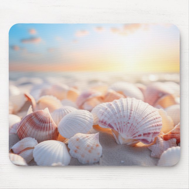 Alfombrilla De Ratón Playa de la costa: naturaleza Serene Tranquila (Frente)
