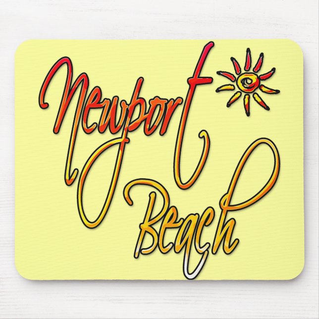 Alfombrilla De Ratón Playa de Newport (Frente)