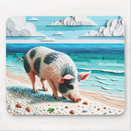 Alfombrilla De Ratón Playa de Pig