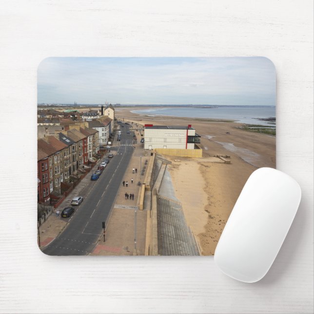 Alfombrilla De Ratón Playa de Redcar desde el Beacon (Con ratón)