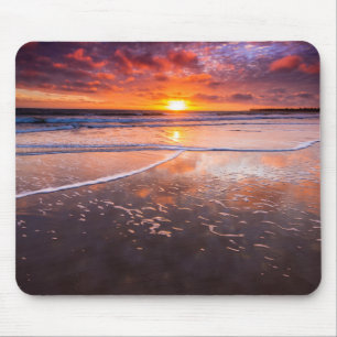 Alfombrilla De Ratón Playa del Estado Ventura al atardecer
