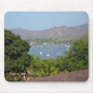 Alfombrilla De Ratón Playa Flamingo, barcas de Costa Rica con anclaje