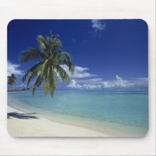 Alfombrilla De Ratón Playa Matira en la isla de Bora Bora,