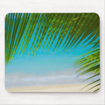 Playa Mousepad de la palmera