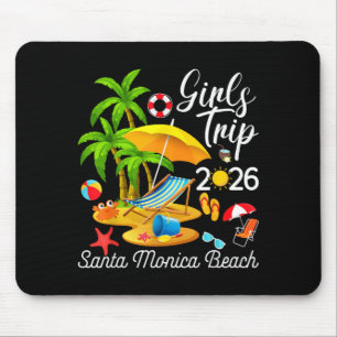Alfombrilla De Ratón Playa Santa Mónica California Viaje de Chicas de V