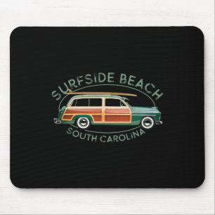 Alfombrilla De Ratón Playa Surfside Carolina del Sur Surfing Vintage De
