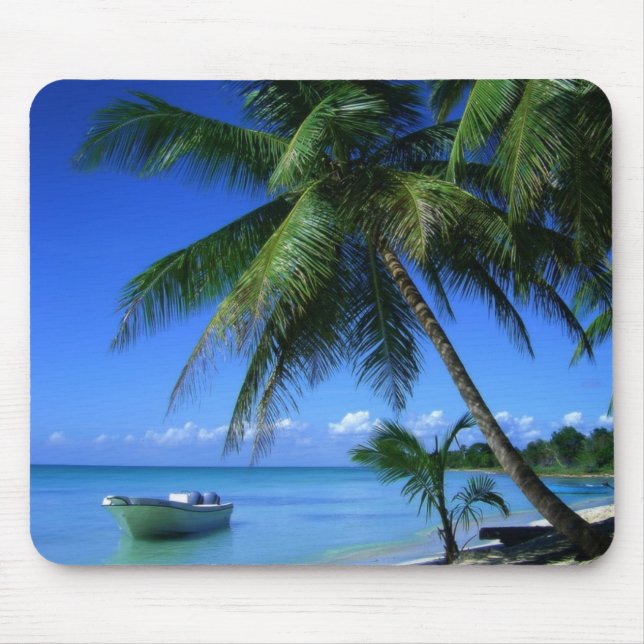 Alfombrilla De Ratón Playa tropical Mousepad (Frente)