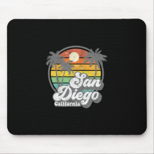 Alfombrilla De Ratón Playa Vintage San Diego California Surf Retro S