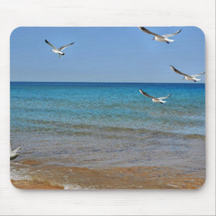 Alfombrilla De Ratón Playa y gaviotas