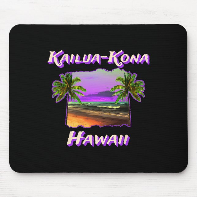 Alfombrilla De Ratón Playas De Kailua-kona Hawaii 1 (Frente)