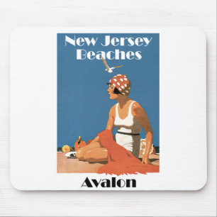 Alfombrilla De Ratón Playas de Nueva Jersey ~ Avalon