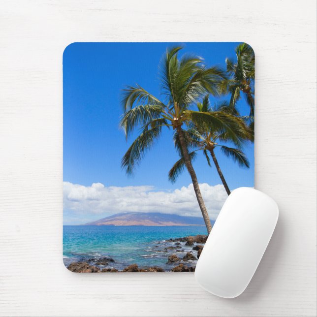 Alfombrilla De Ratón Playas tropicales | Isla Maui Hawaii (Con ratón)