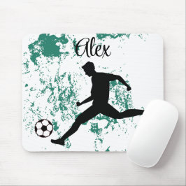 Alfombrilla De Ratón Playing soccer graphic black