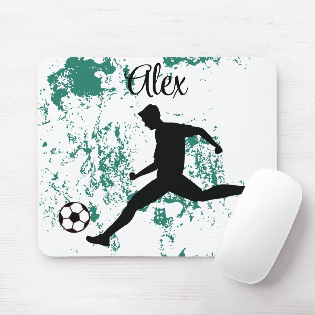 Alfombrilla De Ratón Playing soccer graphic black (Con ratón)