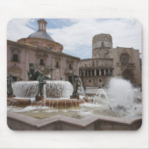 Alfombrilla De Ratón Plaza De La Virgin y Basilica De Virgen