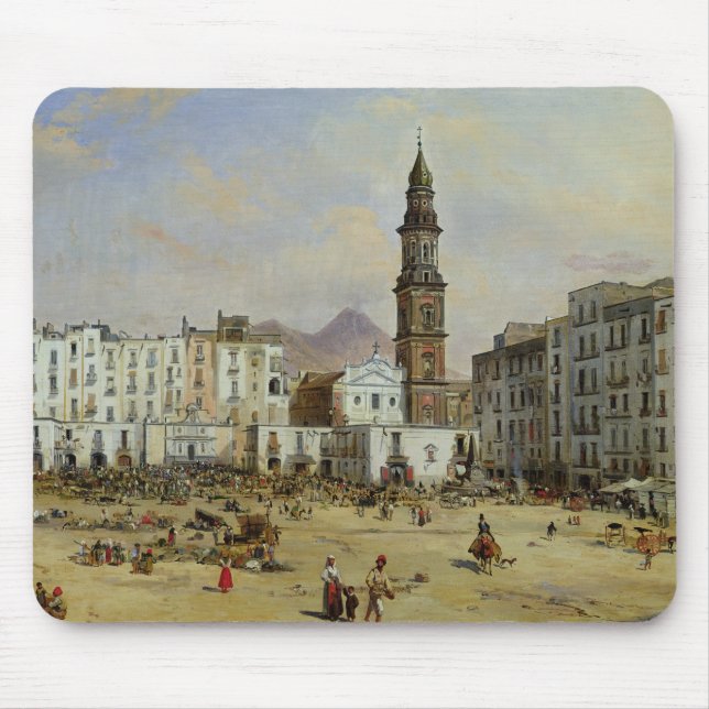 Alfombrilla De Ratón Plaza Mazaniello, Nápoles (Frente)