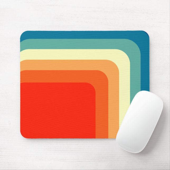 Alfombrilla De Ratón Plazas de los años 1970 (Con ratón)