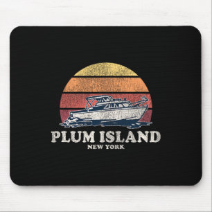 Alfombrilla De Ratón Plum Island Ny Barcos Antiguos 70s Diseño De Barco