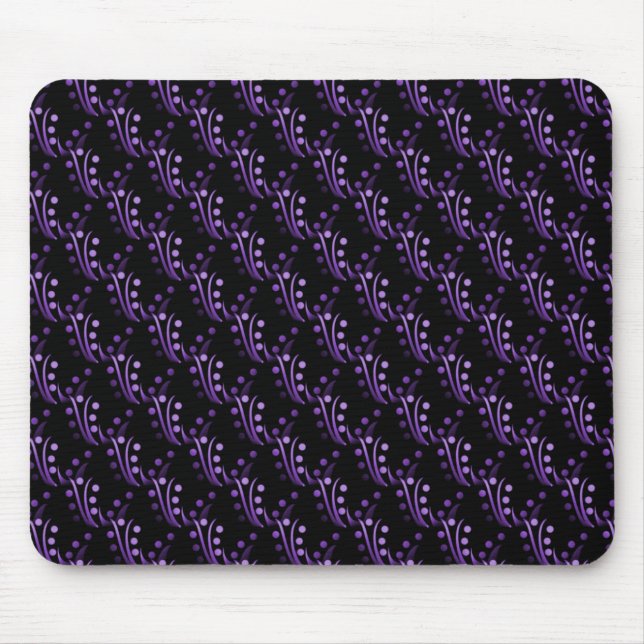 Alfombrilla De Ratón Plum Purple Luxurious Glam Mousepad (Frente)