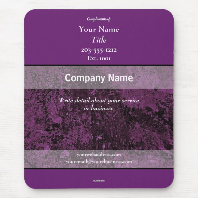 Alfombrilla De Ratón Pluma de Mousepad promocional - HAMbyWG (Frente)