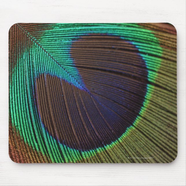 Alfombrilla De Ratón Pluma de pavo real (Frente)