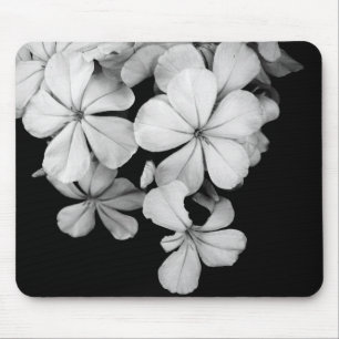 Alfombrilla De Ratón Plumbago blanco y negro