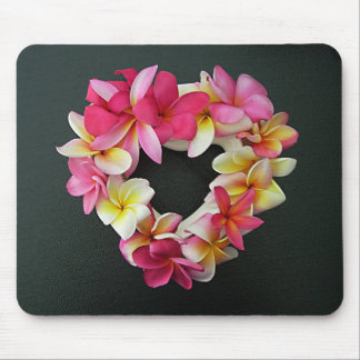 Alfombrilla De Ratón Plumeria en anillo del corazón en mousepad