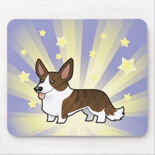 Alfombrilla De Ratón Poco Corgi Galés de la rebeca de la estrella