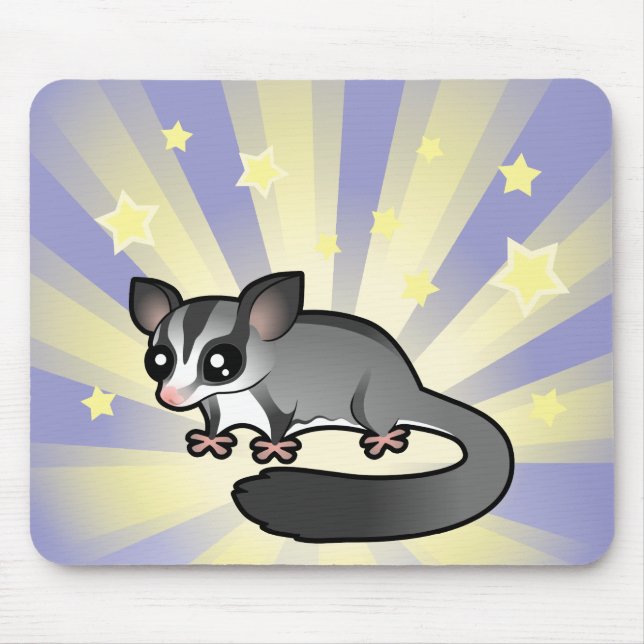 Alfombrilla De Ratón Poco planeador del azúcar de la estrella (Frente)