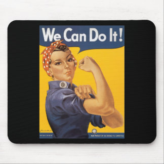 Alfombrilla De Ratón ¡Podemos hacerlo! Mujer del poster de la guerra