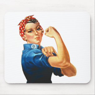 Alfombrilla De Ratón Podemos lograrlo, Rosie the Riveter Women Power