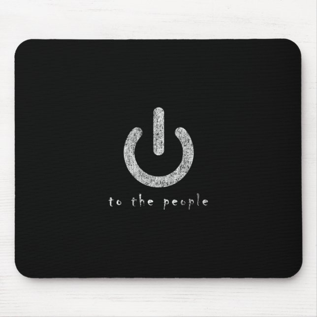 Alfombrilla De Ratón poder al mousepad de la gente (Frente)