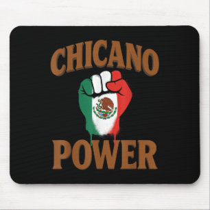 Alfombrilla De Ratón Poder Chicano Bandera Mexicana México Marrón Latin