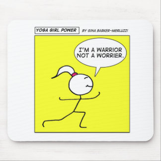 Alfombrilla De Ratón Poder del chica de la yoga